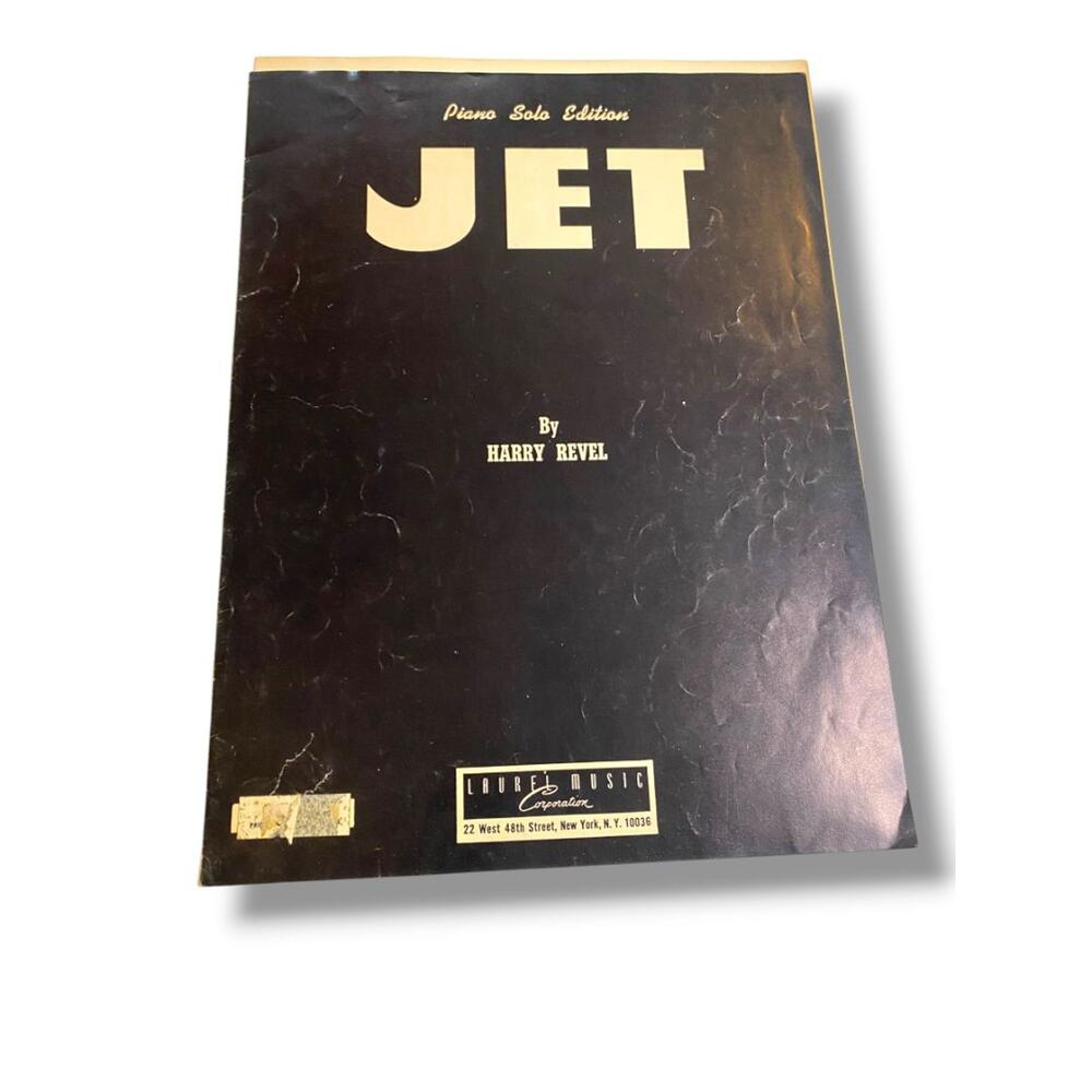 1951 Jet by Harry Revel Sheet Music Piano Solo Edition Laurel Music Corporation